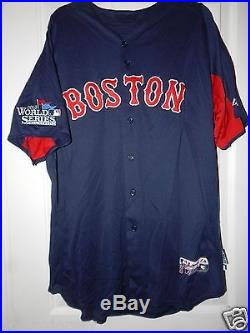 Boston Red Sox Game Used Worn Road BP 