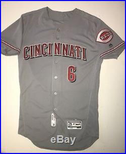 Billy Hamilton Cincinnati Reds 150th Anniversary Baseball Jersey - Grey