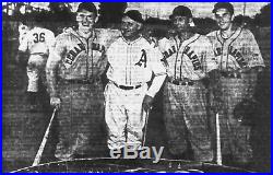 1942 Cedar Rapids Raiders Grey Flannel Baseball Jersey Kernels Midwest League