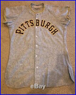 1950 Pittsburgh Pirates Game Used Jersey Flannel Tom Saffell
