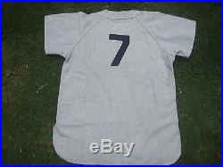 1955-1957 Mickey Mantle New York Yankees Road Flannel Jersey Vintage