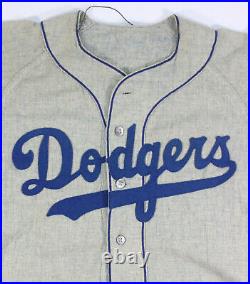 1956 Brooklyn Dodgers Game Used Original Flannel Jersey Matched To World Series