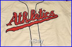 1956 Hal Smith Kansas City Athletics Game Worn Home Flannel Jersey