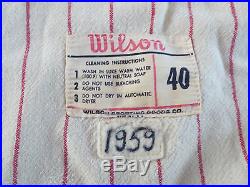 1959 Vintage Rare Philadelphia. Phillies Flannel Game-worn Jersey