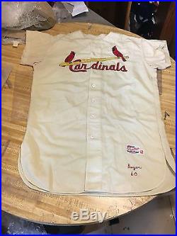 1960 Ken Boyer St. Louis Cardinals Original Game Worn Flannel Baseball Jersey
