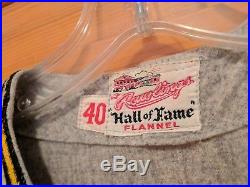 1960 flannel baseball jersey Los Angeles fantastic embroidery