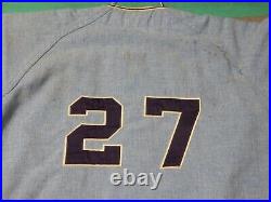 1960s 1970s Chicago White Sox Blue Wilson Game Used Jersey #27 Wilson Sz 42