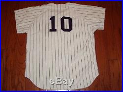 1960s 1970s GAME USED VINTAGE NEW YORK YANKEES WILSON FLANNEL BASEBALL JERSEY