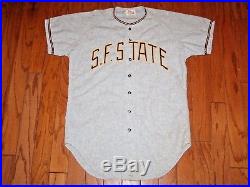 1960s SAN FRANCISCO STATE GAME USED VINTAGE FLANNEL BASEBALL JERSEY GIANTS 49ers
