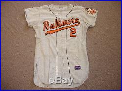 1963 Baltimore Orioles Game Worn #2 Road Flannel Jersey Bob Johnson