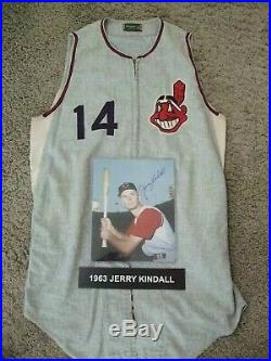 1963 Cleveland Indians Game Used Jersey Flannel Jerry Kindall Game Worn MLB