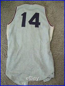 1963 Cleveland Indians Game Used Jersey Flannel Jerry Kindall Game Worn MLB