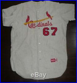 1963 Jim Konstanty St Louis Cardinals Game Used Coach Flannel Rawlings Jersey