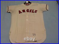 1964 Game worn, game used Los Angeles Angels white flannel jersey #29, KNOOP
