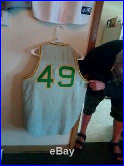 1964 Kansas City Athletics Game Used RARE Green Vest Jersey Oakland A's #49