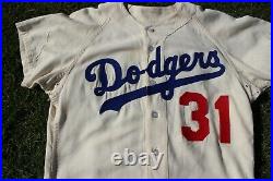 1964 Los Angeles Dodgers Home Game Used Worn Flannel Jersey Greg Mulleavy