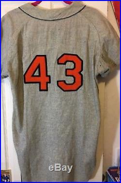 1966 Baltimore Orioles Set 1 Game Used Jersey World Series Champs #43 Spalding