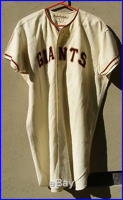 1966 Bob Garibaldi Game Worn Home Jersey, San Francisco Giants