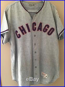 1966 Chicago Cubs Game Worn #3 Freddie Fitzsimmons Road Jersey. Wow