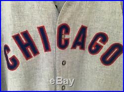 1966 Chicago Cubs Game Worn #3 Freddie Fitzsimmons Road Jersey. Wow