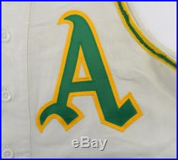 1967 Kansas City Athletics Cot Deal #42 Game Game Used White Vest Jersey 13934