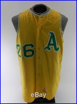 1967 Kansas City Athletics Diego Segui #26 Game Used Gold Vest Jersey 13938