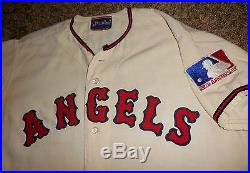 1968 1969 California Angels Mike Roarke Game Worn Jersey, Orig Centennial Patch