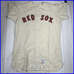 1968, Boston Red Soxs, Game Worn, Tim McAuliffe Flannel Jersey #57