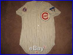 1968 Chicago Cubs Glenn Beckert Game Worn Used Flannel Home Jersey Wilson