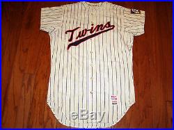 1968 GAME USED MINNESOTA TWINS RON CLARK FLANNEL JERSEY VINTAGE 1970s 1960s