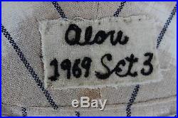 1969 Atlanta Braves Felipe Alou Game-Worn Flannel Home Jersey COA MEARS