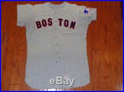 1969 BOSTON RED SOX GAME USED VINTAGE FLANNEL BASEBALL JERSEY JERRY MOSES 1960s