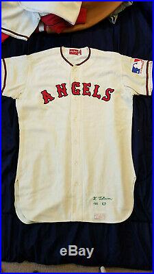 1969 California Angels Ken Tatum Game Used Flannel Jersey Los Angeles