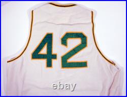 1969 Oakland Athletics Hank Bauer #42 Game Used White Flannel Jersey DP04045