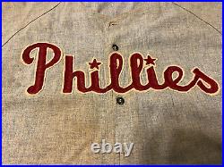 1969 Philadelphia Phillies Jersey 100th Year MLB Patch on Sleeve