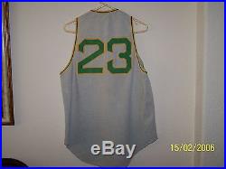 1969 Ramon Webster Game Used Oakland A's Athletics Vest Flannel Jersey Original