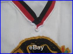 1970-1971 Chicago Blackhawks Dan Maloney Game Worn Used Home Durene Jersey