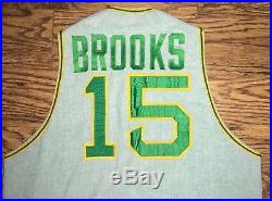 1970 Bobby Brooks Game Worn Oakland Athletics Vest Style Road Jersey