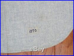 1970 NEW YORK YANKEES GAME USED FLANNEL BASEBALL JERSEY VINTAGE 1960s RON WOODS