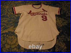1970's St. Louis Cardinals Minor League Game Used Jersey Grey Flannel LOA