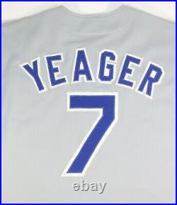 1970's Steve Yeager Game Used Los Angeles Dodgers Vintage Road Jersey 1981 Champ