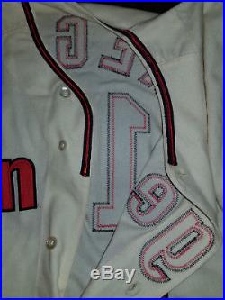 1971 California Angels Jim Fregosi Flannel Jersey one of a kind Los Angeles