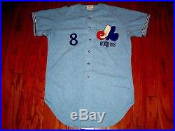1971 GAME USED MONTREAL EXPOS FLANNEL JERSEY WASHINGTON NATIONAL VINTAGE 1970s