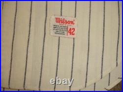 1971 Mike Lum Atlanta Braves Game Used Home Flannel Pinstripe Jersey #28