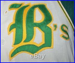 1971 Oakland A's Burlington Bees Game Worn Used Flannel Jersey Kurt Blefary