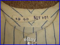 1971 Tim Foli New York Mets Game Used Home Pinstripe Flannel Jersey #19
