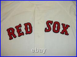 1972 Cecil Cooper Boston Red Sox Game Used Rookie Home Flannel Jersey #17