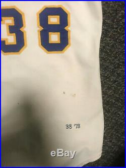 1973 Milwaukee Brewers Billy Champion # 38 Game Used Jersey