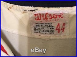 1973 Minnesota Twins #9 Larry Hisle Game Used Double Knit Jersey. Size 44. Set 2