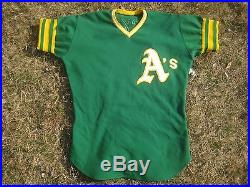 1973 Oakland A's Game Worn Used Jersey McAuliffe World Series Year